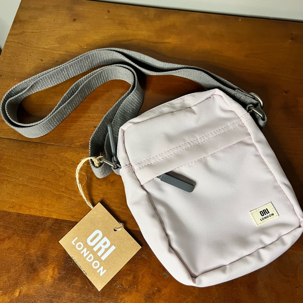 ORI London Canvas crossbody light pink bag purse